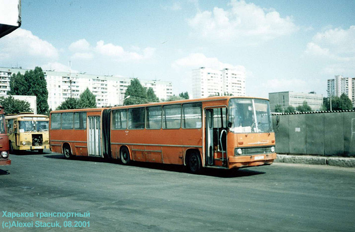 Ikarus-280.03, гос.# 9199 ХАЦ, маршрут 106, на конечной станции "Станция метро Героев Труда"
