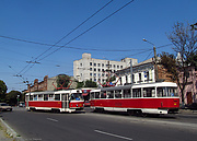 Tatra-T3SU #3050 и Tatra-T3SUCS #304 7-го маршрута на улице Конева