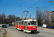 Tatra-T3SU #3063 20-го маршрута в Лосевском переулке