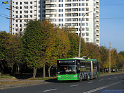 ЛАЗ-Е301D1 #2202 1-го маршрута на проспекте Героев Сталинграда в районе улицы Линецкого